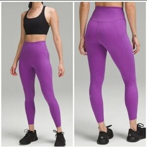 Lululemon Fast High-Rise Tight 25” Pockets Moonlit Magenta size 0